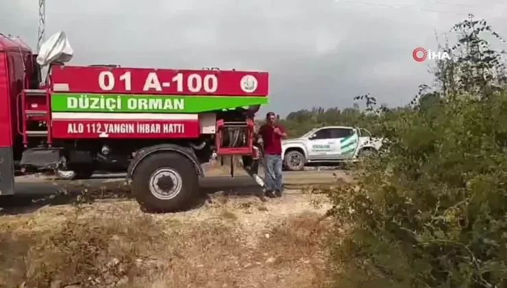 Osmaniye’de makilik alanda çıkan yangın söndürüldü