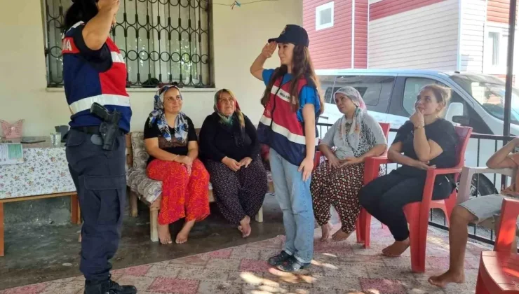 12 yaşındaki Nisanur’a kadın jandarmalardan sürpriz ziyaret