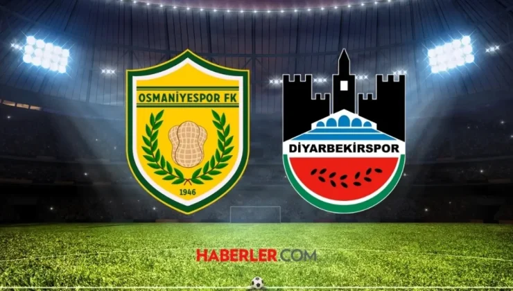 Osmaniyespor FK- Diyarbekirspor maçı ne zaman? Osmaniyespor FK- Diyarbekirspor maçı saat kaçta, hangi kanalda?